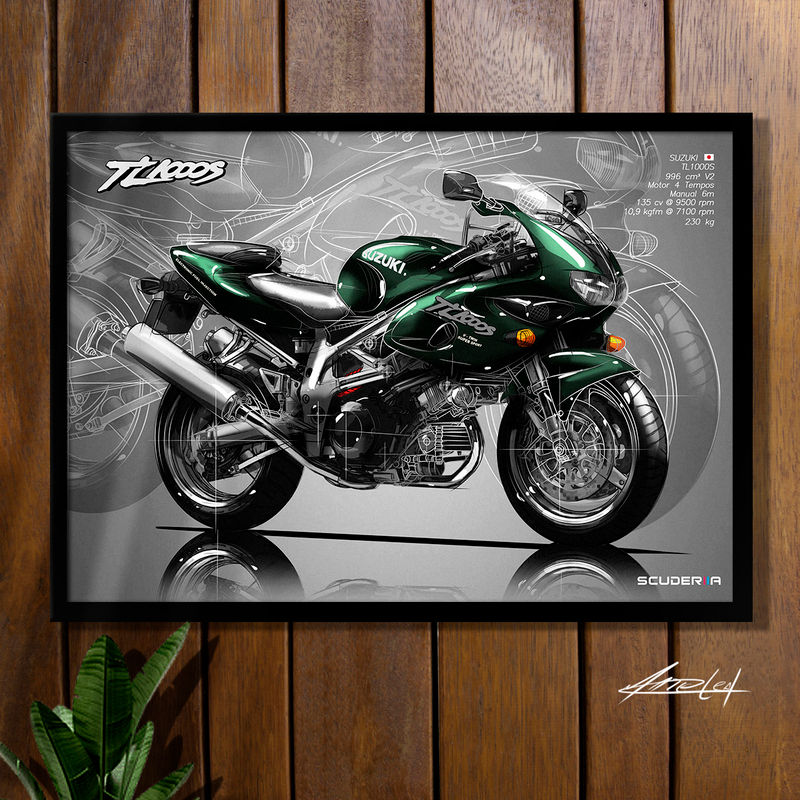Miniatura: QUADRO DECORATIVO SUZUKI TL1000S - PERSPECTIVE