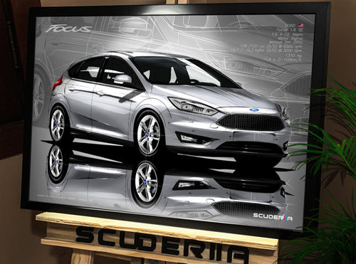 QUADRO DECORATIVO FORD FOCUS 1.6 SE 16-19 - PERSPECTIVE