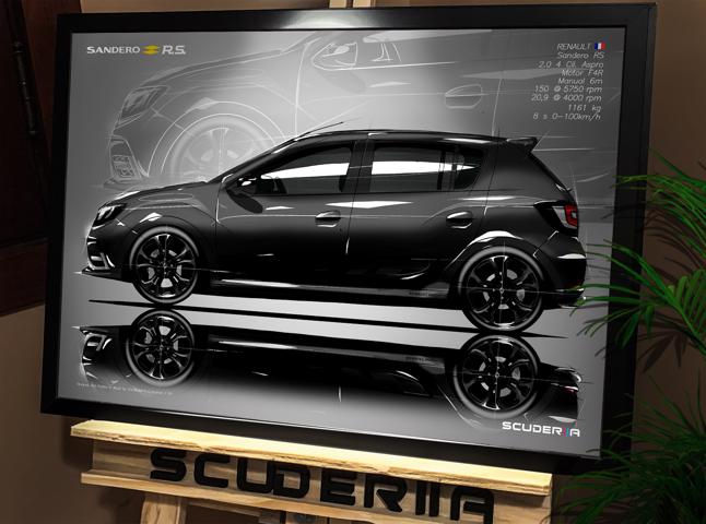 Thumbnail: QUADRO DECORATIVO RENAULT SANDERO RS 2.0 150cv - SIDE STREET