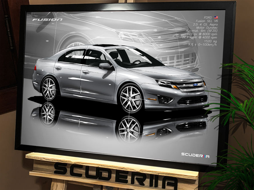 QUADRO DECORATIVO FORD FUSION SEL 2.5 2010-2012 - PERSPECTIVE