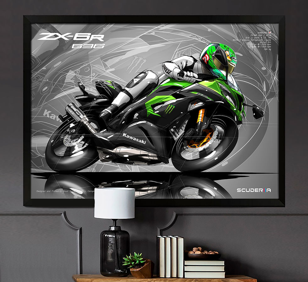 Miniatura: QUADRO DA SUA MOTO NO ESTILO RIDING