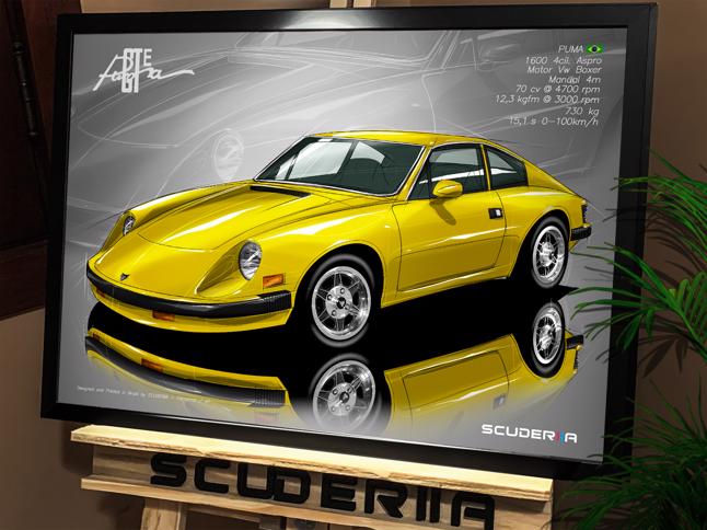 Miniatura: QUADRO DECORATIVO PUMA GTE 1600 COUPE - PERSPECTIVE