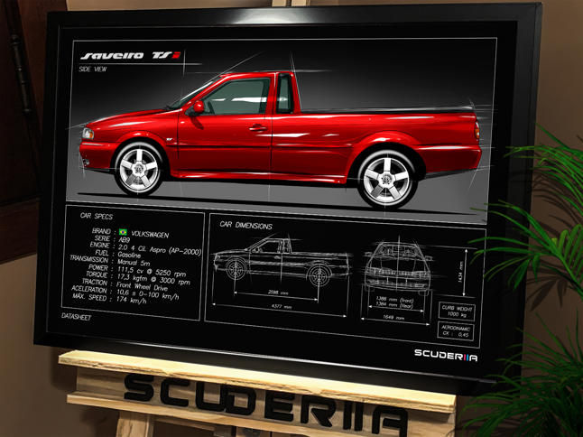Miniatura: QUADRO DECORATIVO VOLKSWAGEN SAVEIRO TSI 2.0 Mi (G2) - DATA SHEET
