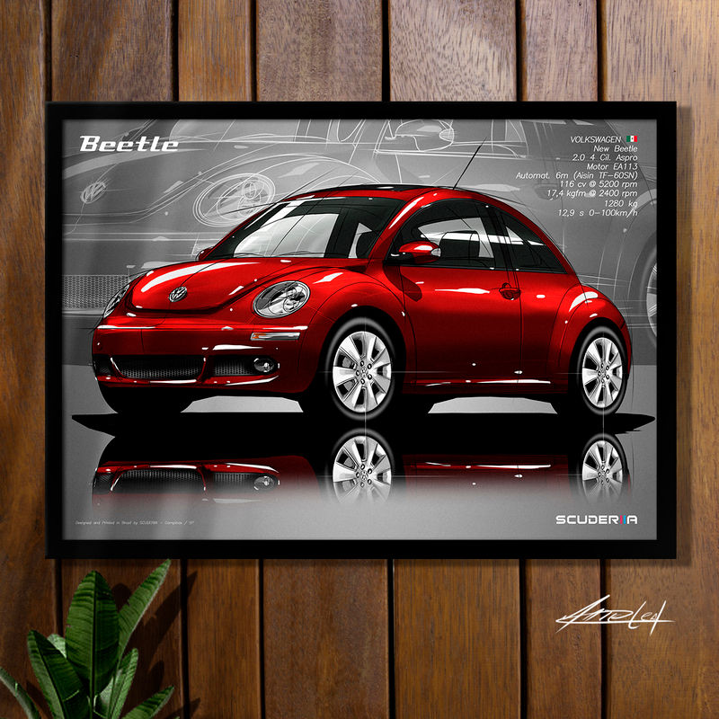 Thumbnail: QUADRO DECORATIVO VOLKSWAGEN NEW BEETLE 2.0 - PERSPECTIVE