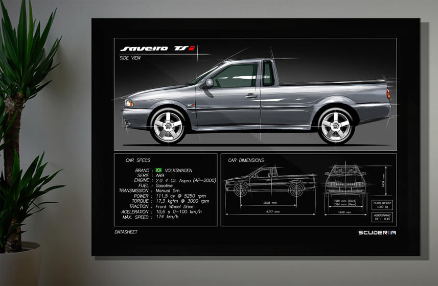 Thumbnail: QUADRO DECORATIVO VOLKSWAGEN SAVEIRO TSI 2.0 Mi (G2) - DATA SHEET