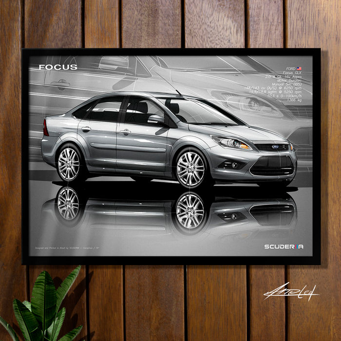 Miniatura: QUADRO DECORATIVO FORD FOCUS SEDAN GLX 2009-2013 - PERSPECTIVE