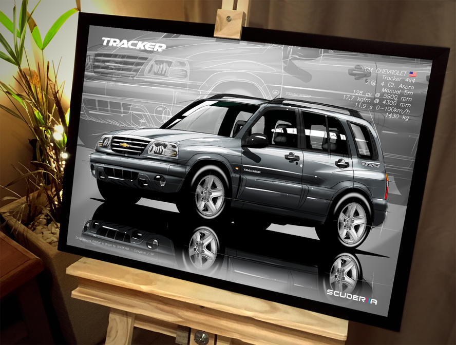 Thumbnail: QUADRO POSTER TRACKER 2.0 4X4 4P - PERSPECTIVE CARRO SCUDERIIA SUV