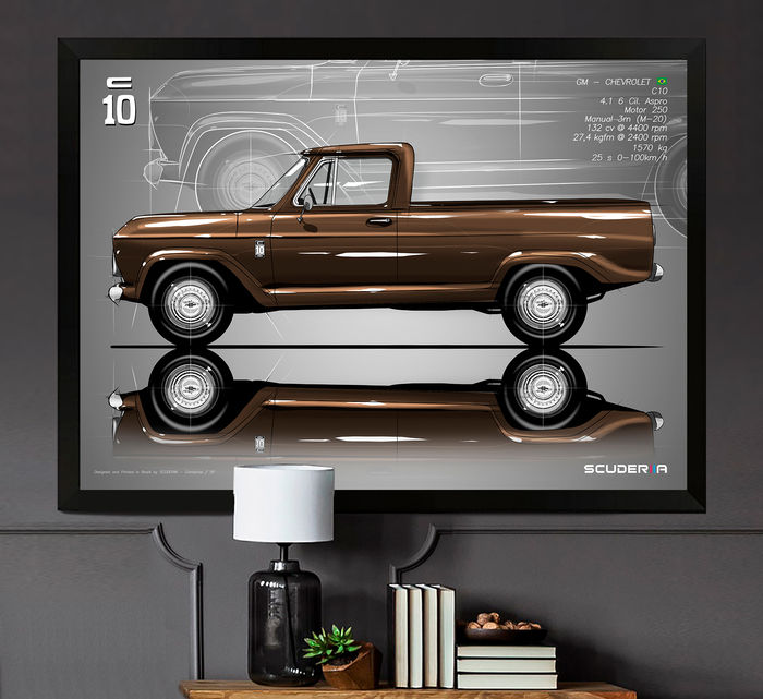 Miniatura: QUADRO DECORATIVO CHEVROLET C10 - SIDE STREET