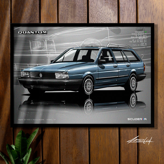 Thumbnail: QUADRO DECORATIVO VOLKSWAGEN SANTANA QUANTUM CL 1.8 - PERSPECTIVE