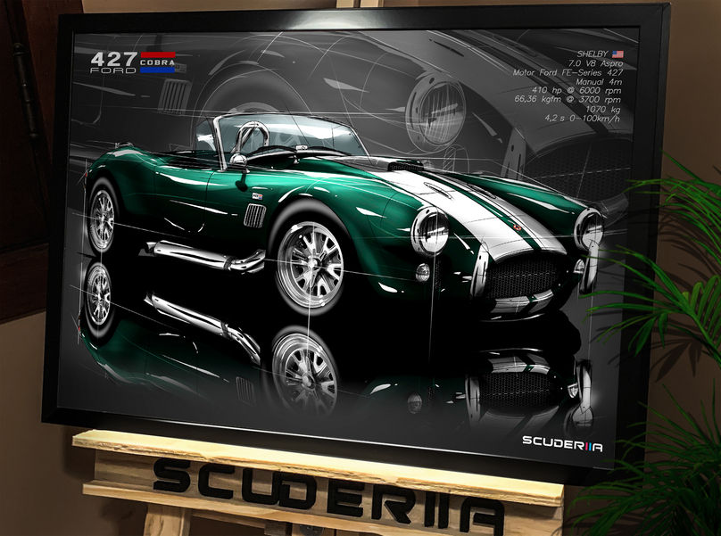 Thumbnail: QUADRO DECORATIVO SHELBY COBRA 427 7.0 V8 - PERSPECTIVE