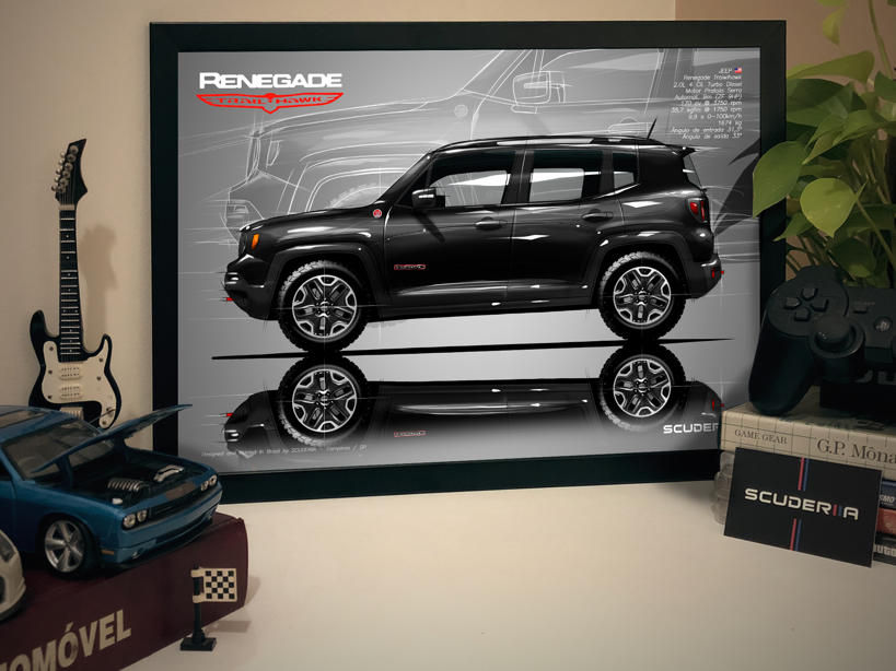 Miniatura: QUADRO DECORATIVO JEEP RENEGADE TRAILHAWK 2.0 TURBO DIESEL 15-21 - SIDE STREET