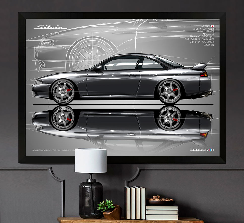 Thumbnail: QUADRO DECORATIVO NISSAN SILVIA (200 SX) S15 - SIDE STREET