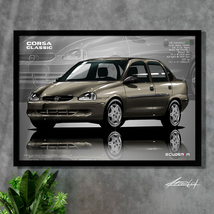 Thumbnail: QUADRO DECORATIVO CHEVROLET CORSA CLASSIC SEDAN 4P -PERSPECTIVE