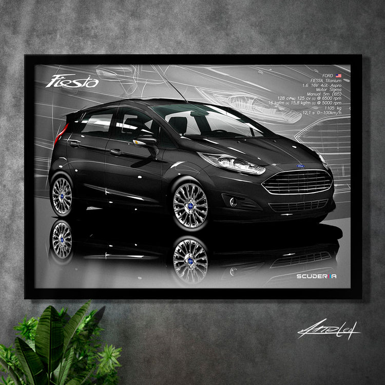 Miniatura: QUADRO DECORATIVO FORD NEW FIESTA TITANIUM 1.6 16V - PERSPECTIVE