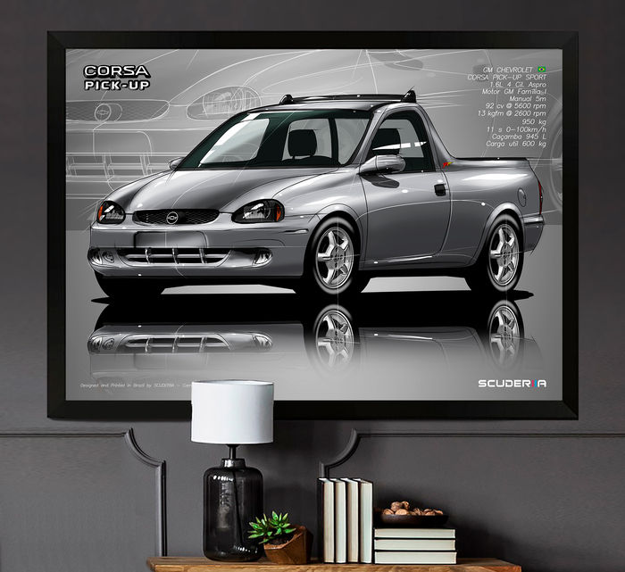 Thumbnail: QUADRO DECORATIVO CHEVROLET CORSA PICK-UP SPORT 1.6 MPFI - PERSPECTIVE
