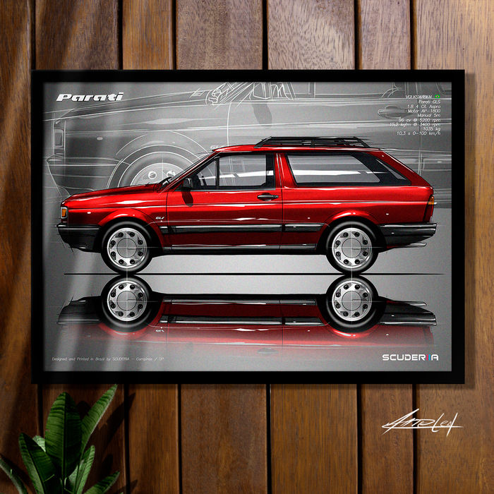 Miniatura: QUADRO DECORATIVO VOLKSWAGEN PARATI GLS 1.8 AP 93-96 - SIDE STREET