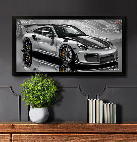 QUADRO DECORATIVO PORSCHE 911 GT2 RS 991.1 - PERSPECTIVE WIDE