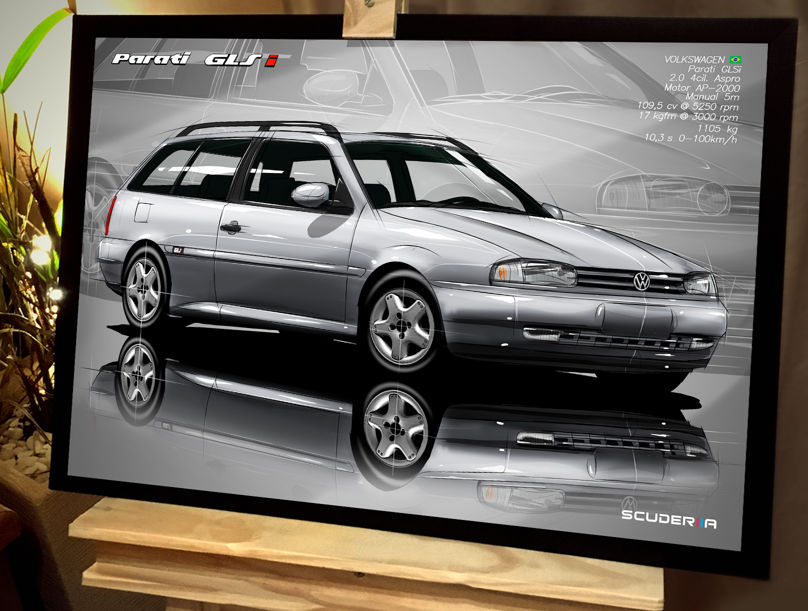 Miniatura: QUADRO DECORATIVO VOLKSWAGEN PARATI GLSi 2.0 8v AP (G2) - PERSPECTIVE