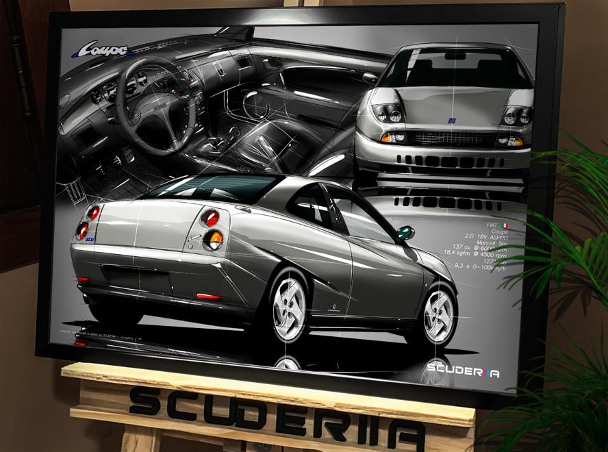 Miniatura: QUADRO DECORATIVO FIAT COUPE 2.0 16V - COMPOSITION II