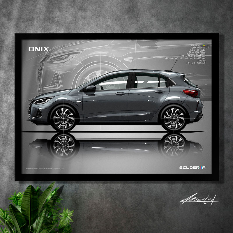 Miniatura: QUADRO DECORATIVO CHEVROLET ONIX PREMIERE 1.0 TURBO (G2) - SIDE STREET