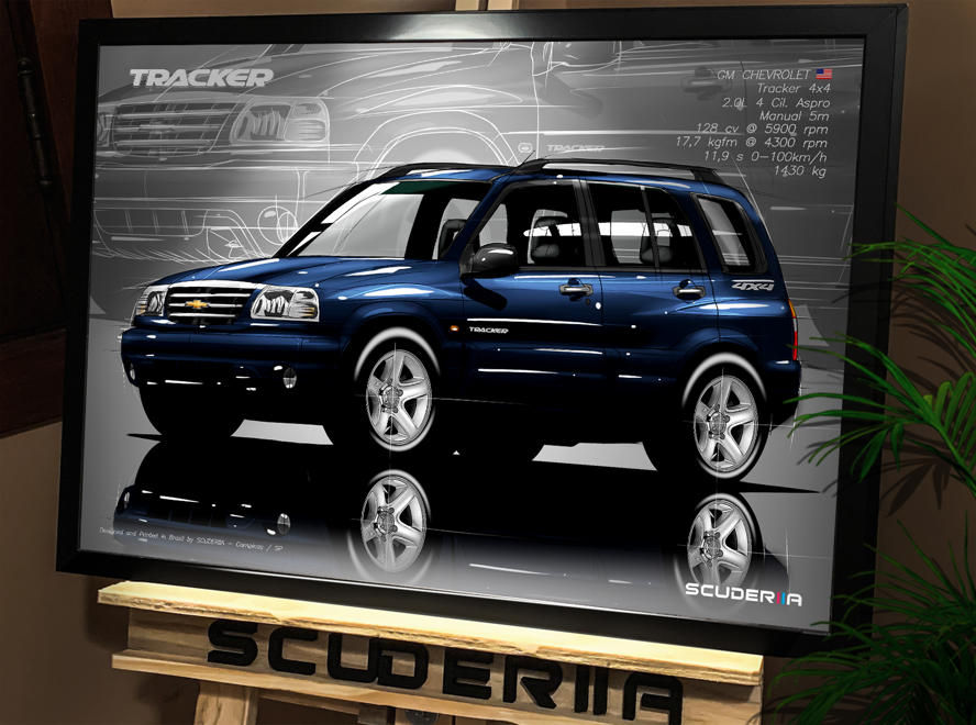 Miniatura: QUADRO POSTER TRACKER 2.0 4X4 4P - PERSPECTIVE CARRO SCUDERIIA SUV