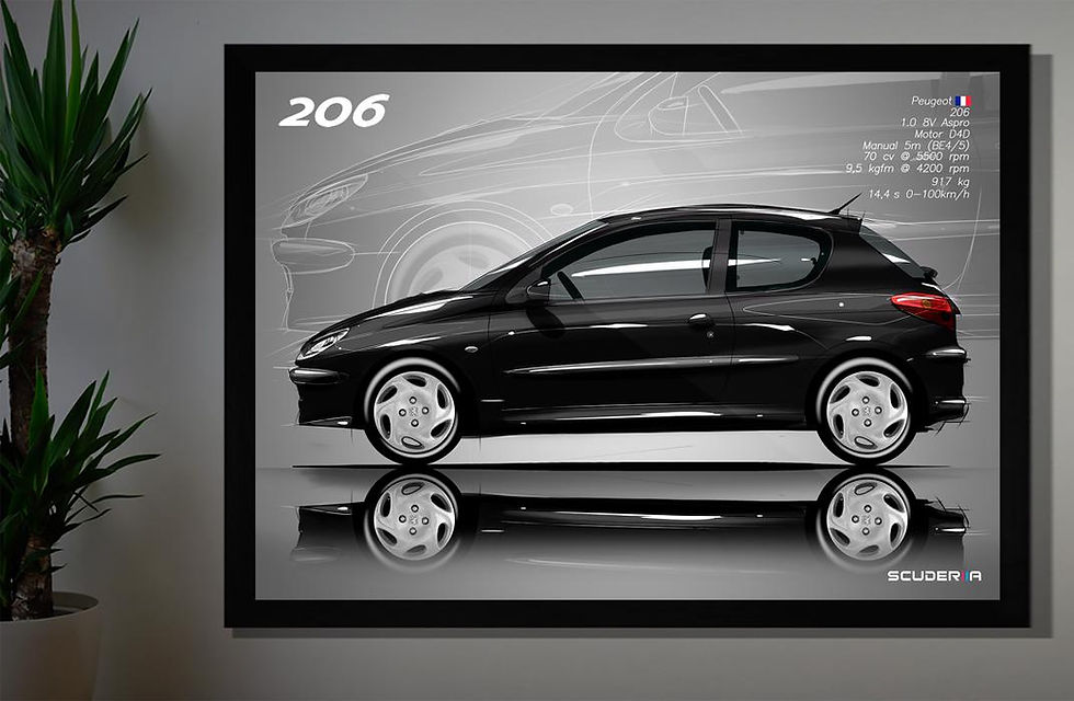 Thumbnail: QUADRO DECORATIVO PEUGEOT 206 1.0 2p - SIDE STREET