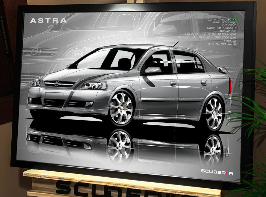 Thumbnail: QUADRO DECORATIVO CHEVROLET ASTRA ADVANTAGE 4P - PERSPECTIVE
