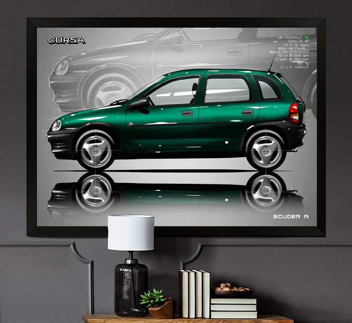 Thumbnail: QUADRO DECORATIVO CHEVROLET CORSA GL 1.6 4P - SIDE STREET
