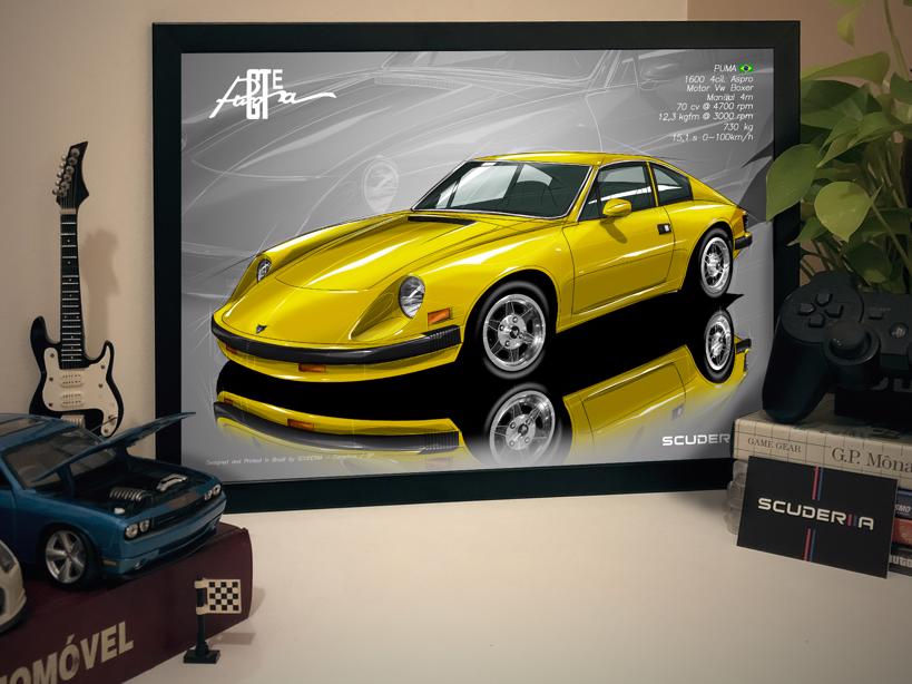 Miniatura: QUADRO DECORATIVO PUMA GTE 1600 COUPE - PERSPECTIVE