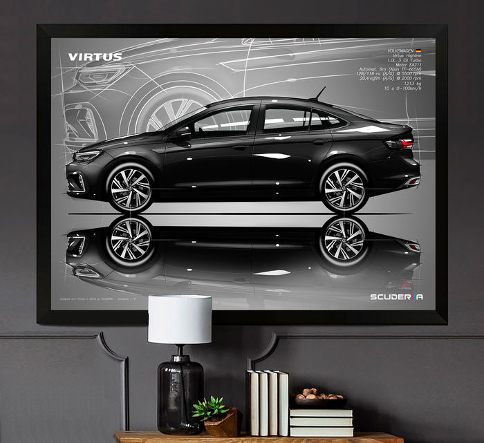Thumbnail: QUADRO DECORATIVO VOLKSWAGEN VIRTUS HIGHLINE 1.0 TSi - SIDE STREET