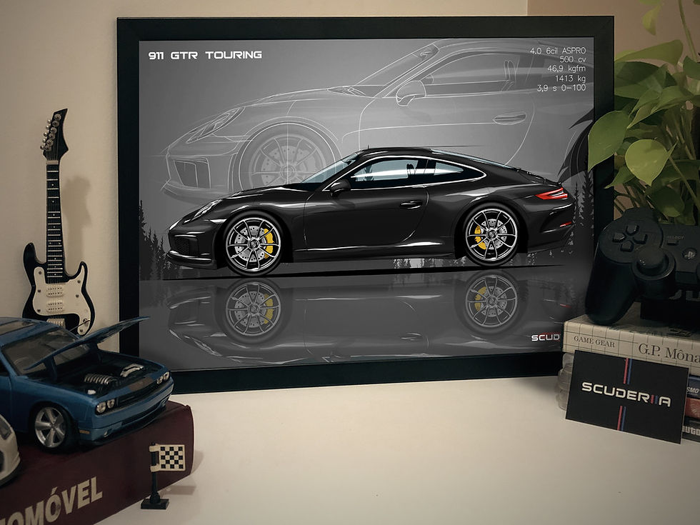 Thumbnail: QUADRO DECORATIVO PORSCHE 911 GTR TOURING 4.0 500cv (991) - SIDE STREET