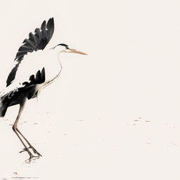 In the North of Hokkaido - Heron of Mist