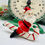 Thumbnail: Holt Howard rare figurine/ornament: Santa riding candy cane