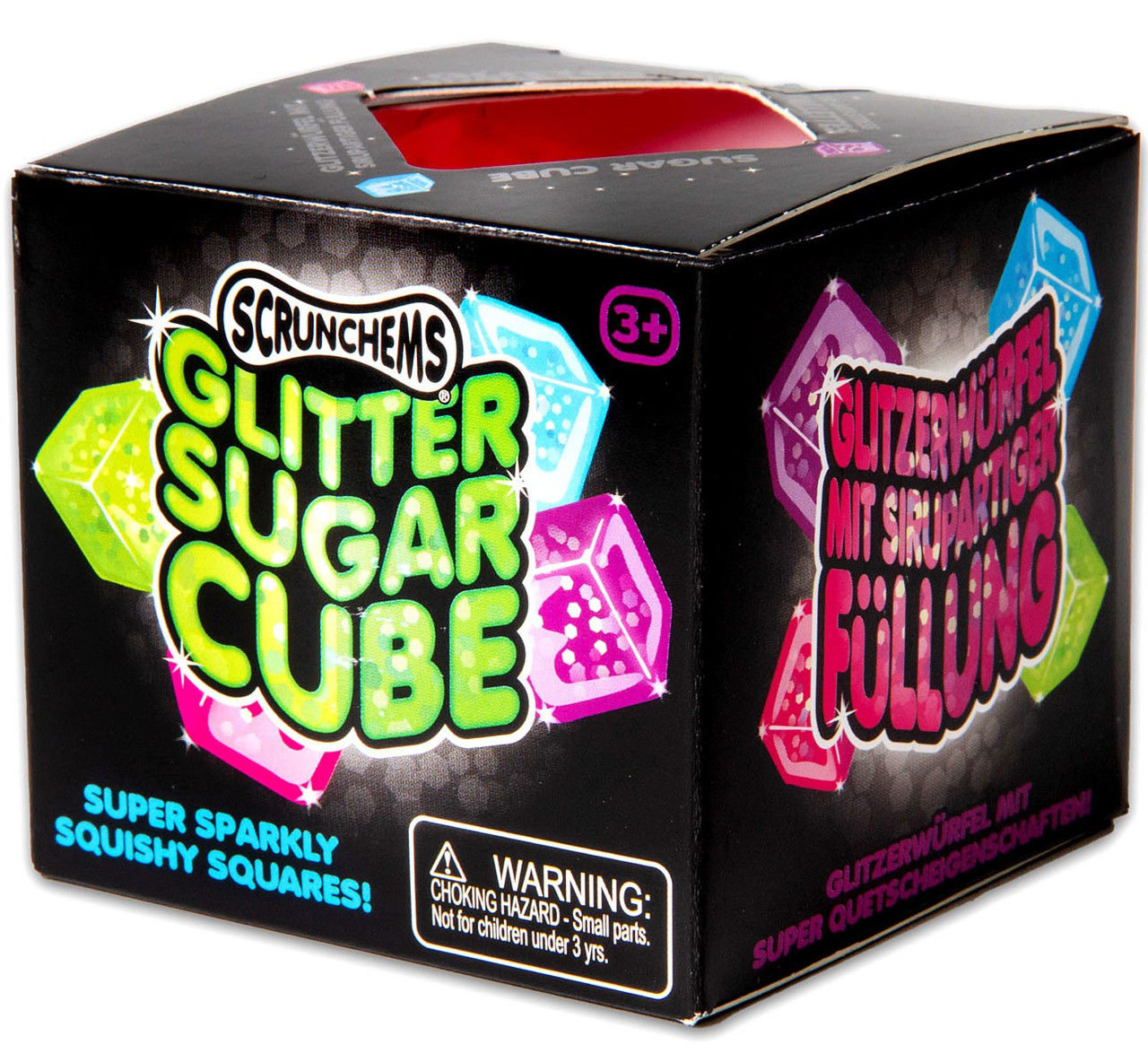 Scrunchems Glitter Sugar Cube Squishy (Random Color)