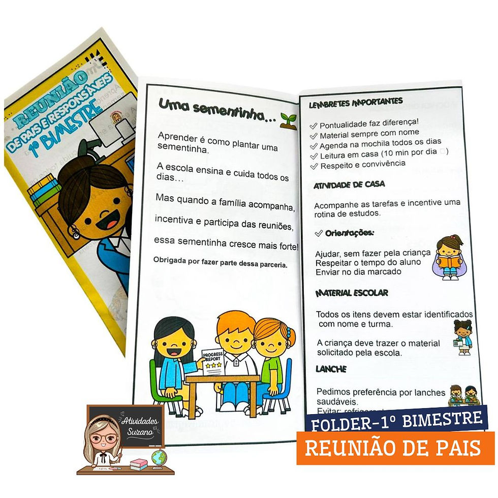 Miniatura: ARQUIVO EDITÁVEL NO CANVA | REUNIÃO DE PAIS E RESPONSÁVEIS – 1º BIMESTRE