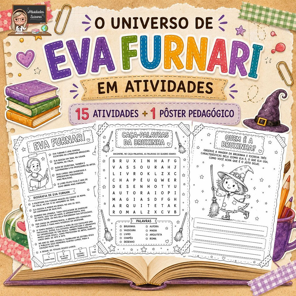 Miniatura: Leve a magia da Eva Furnari para sua sala de aula com este kit completo e pronto