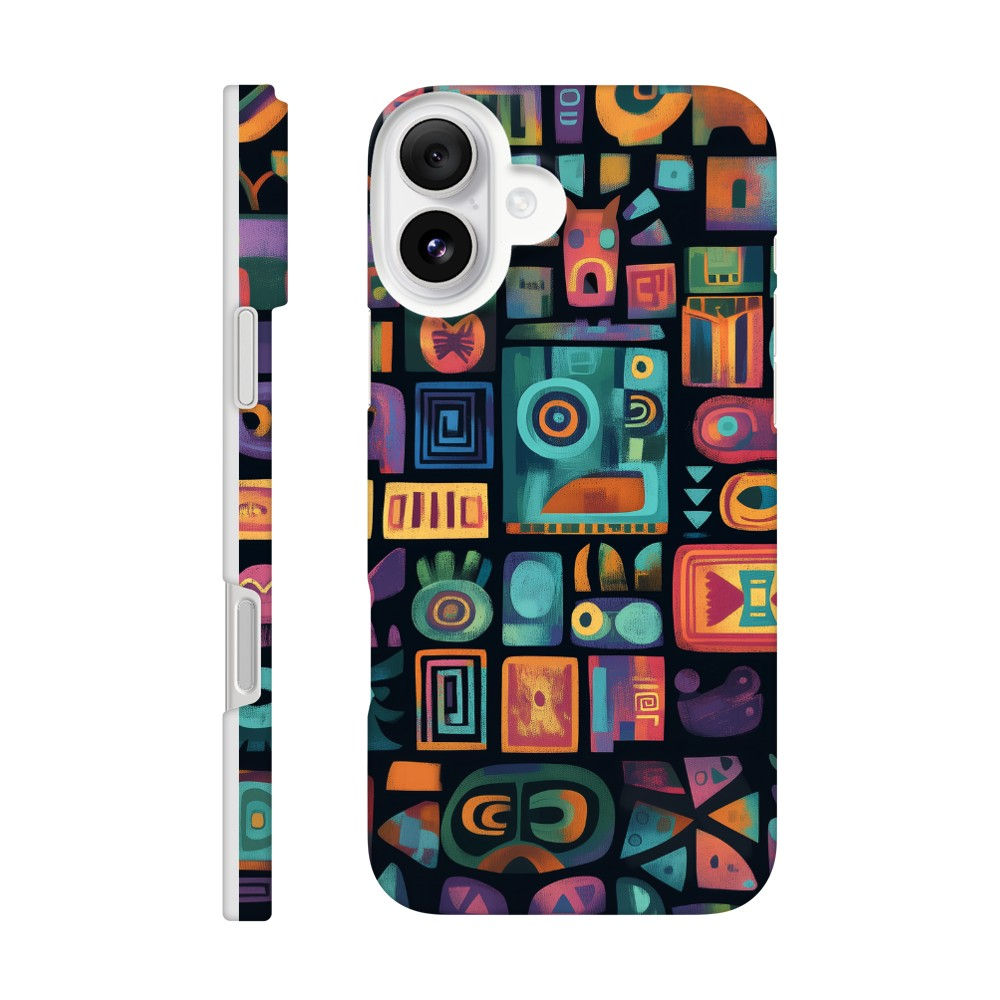 Inca Style Symbol Vibrant Colourful  Bold Design Phone case   Iphone 16 -11