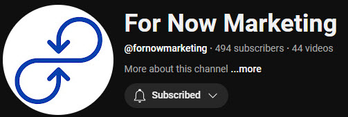 For Now Marketing YouTube