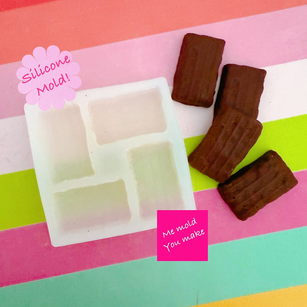 Silicone mould of chocolate bites
