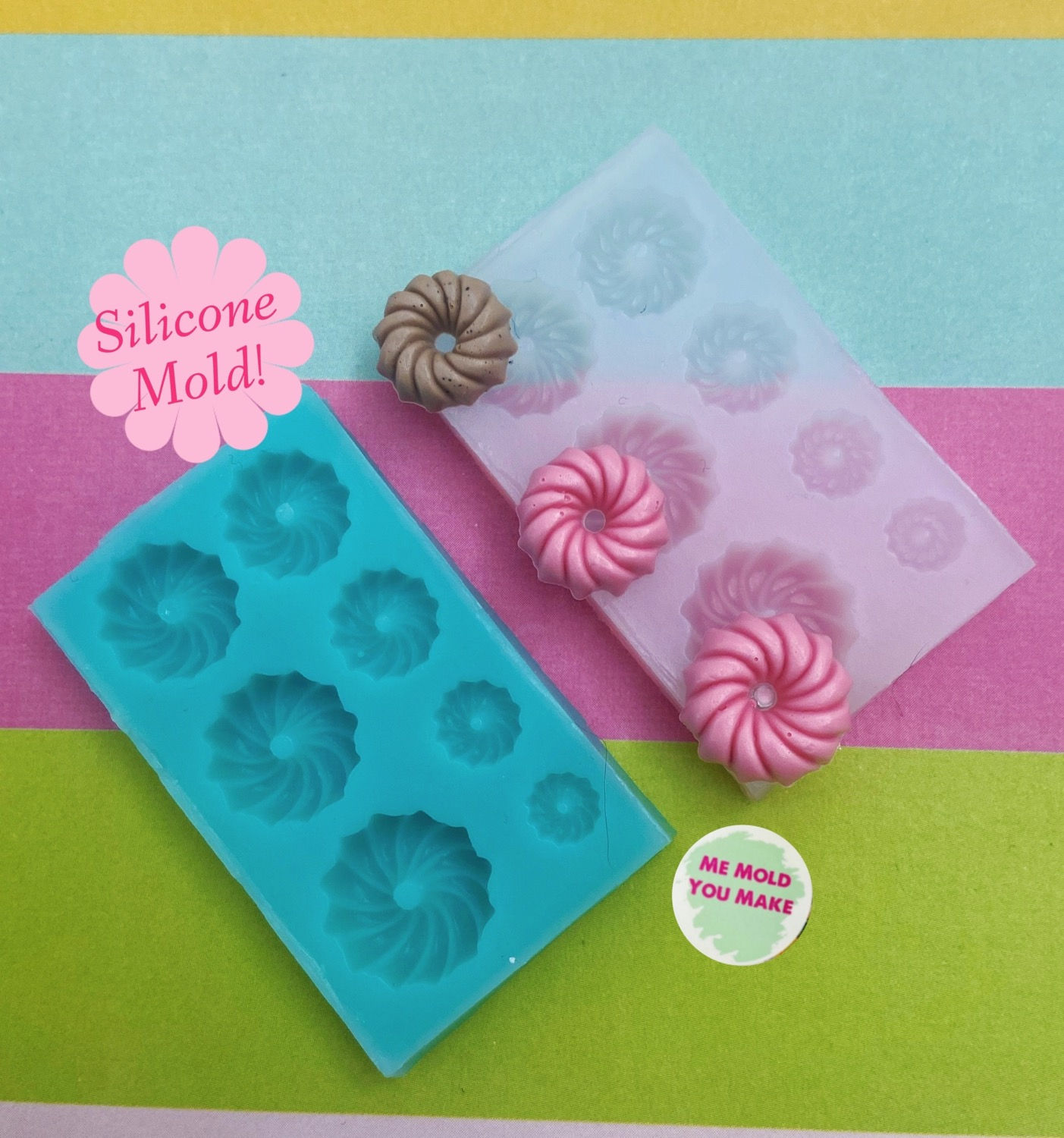Miniature cake silicone mould 