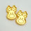 Thumbnail: Mirror Acrylic etched Rain deer’s earring blanks 
