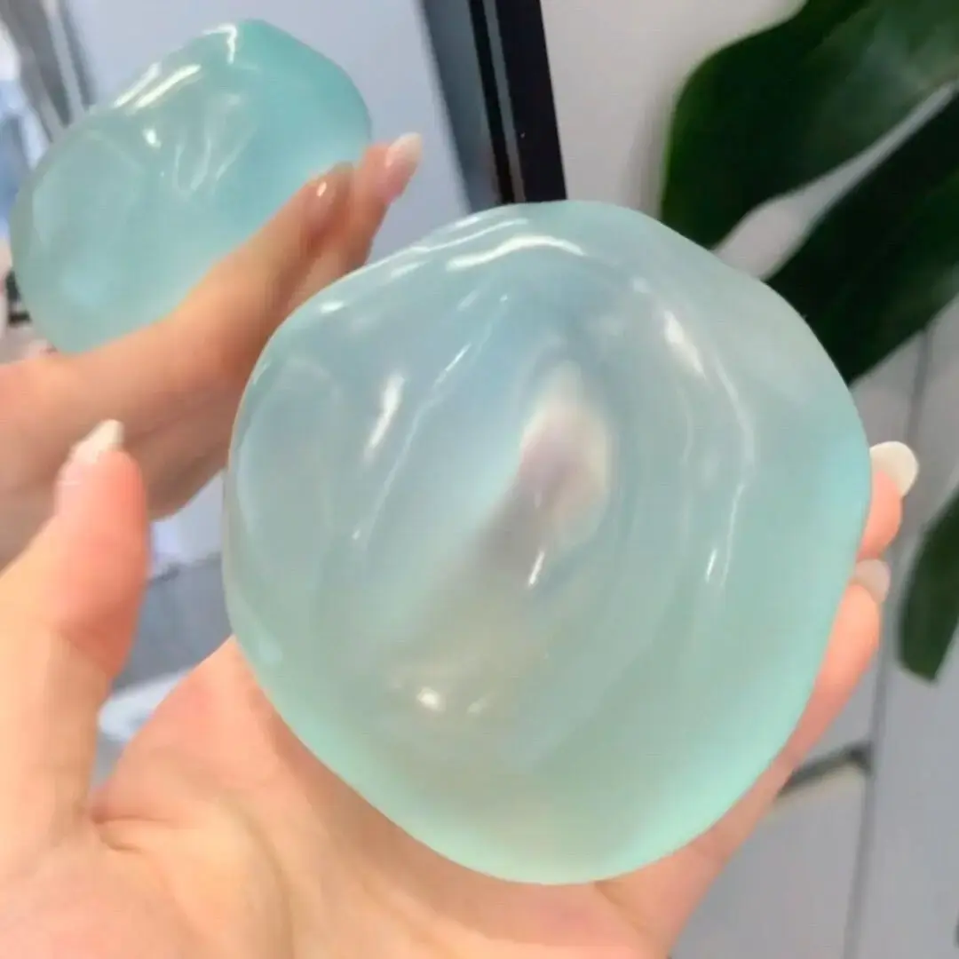 New Moldable Slow Rebound Blue Coconut Oil Handmade Squeezing Ball,
