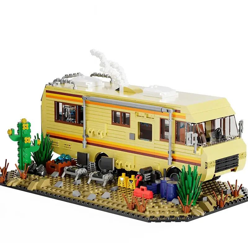 Technical Breaking Bad RV Adventure Camper Bus Car Model Building