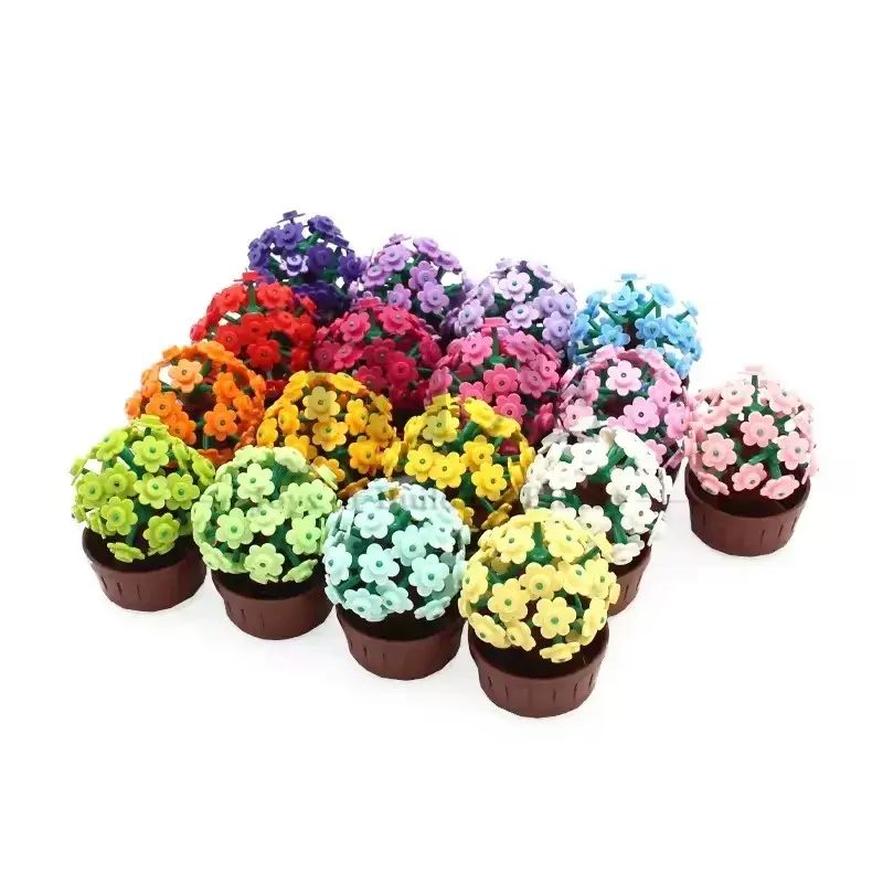 500pcs Small Flower 3742 Building Block MOC Parts Flowerhead Brick