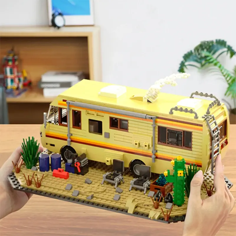 Technical Breaking Bad RV Adventure Camper Bus Car Model Building