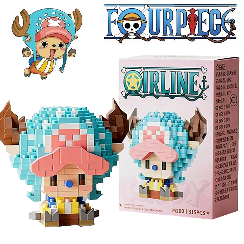 Anime Building Block Chopper Buggy  Assembly Micro Building Block Zoro