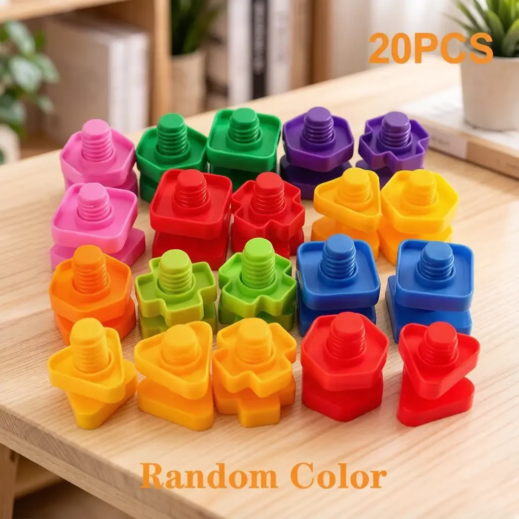 Screw Nut Building Blocks Educational DIY Assemble Toy for Kids