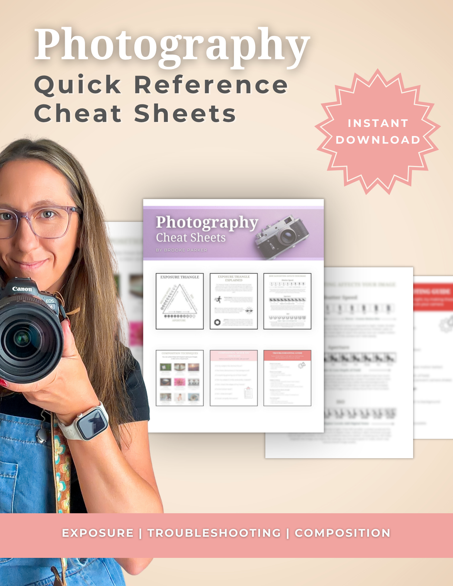 Photography Quick Reference Cheat Sheets - Digital Download