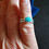 Thumbnail: Kingman Turquoise Ring size 7