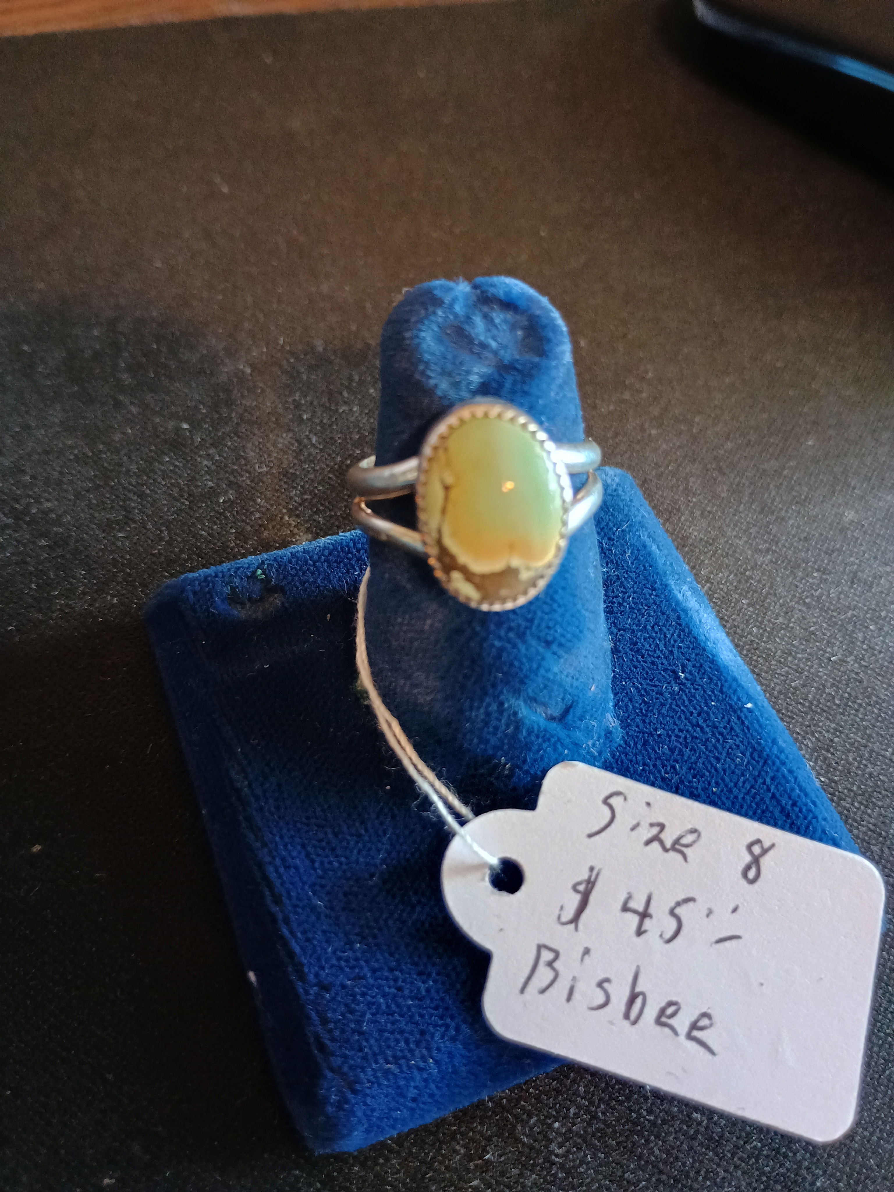 Bisbee Turquoise Ring Size 8